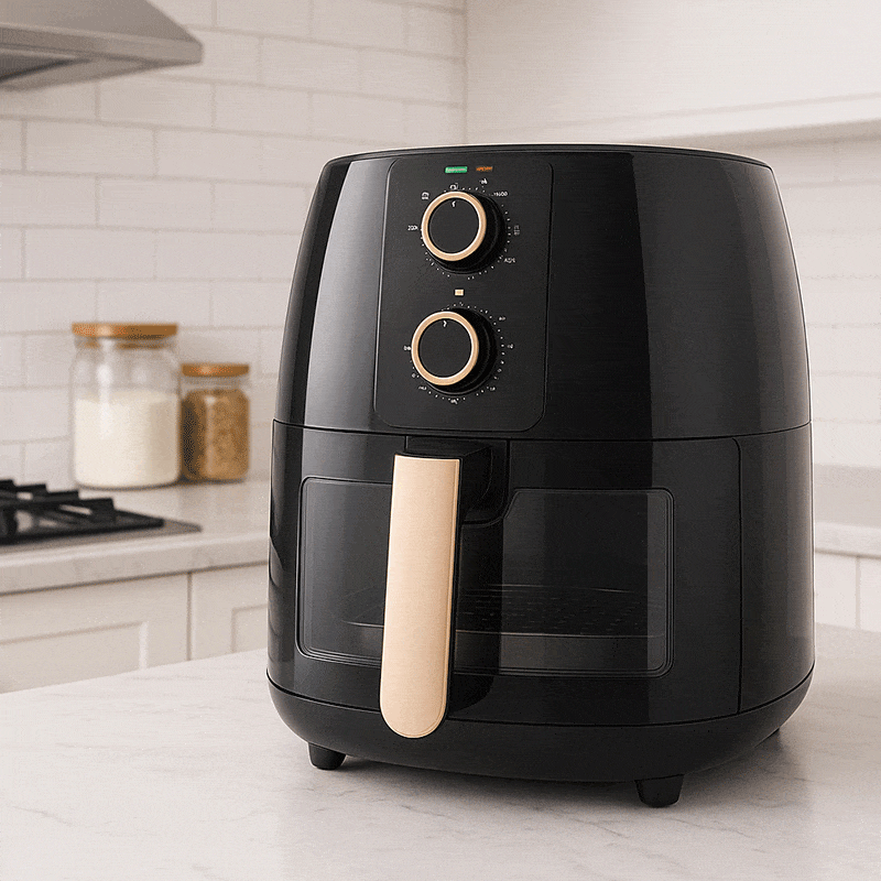 Air Fryer Galaxy Naturel 5.5L Noir chez Spacenet Tunisie